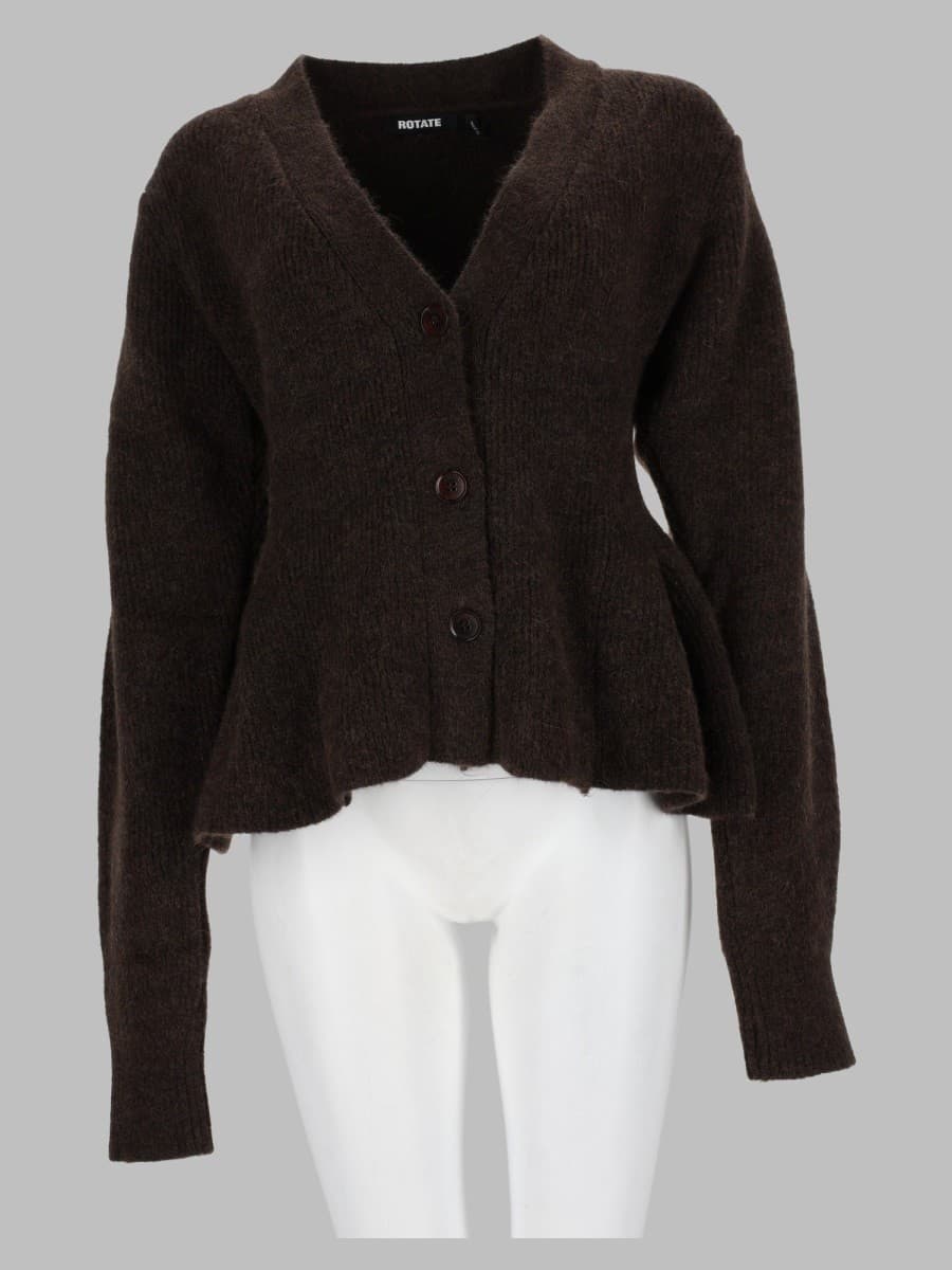 Rotate Cardigan in Maglia con Volant