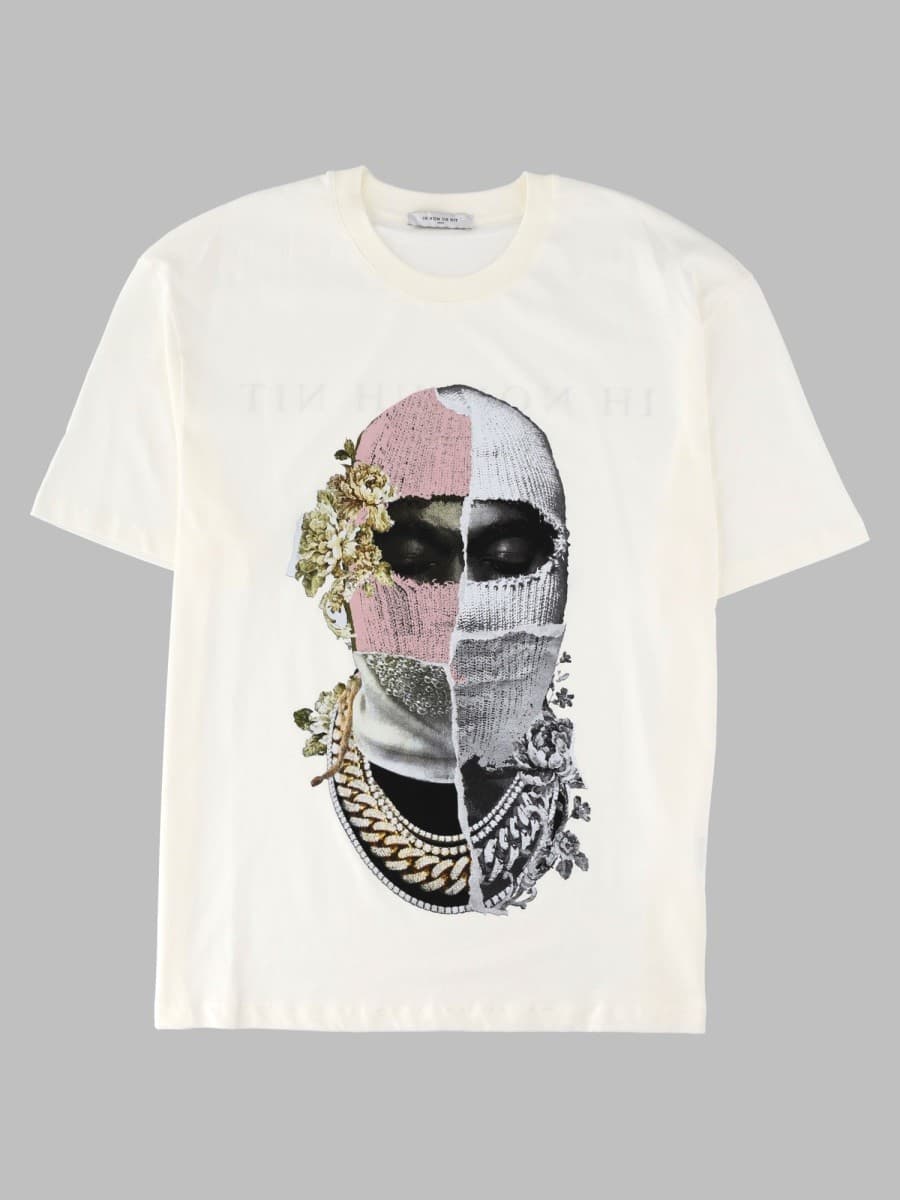 Ih Nom Uh Nit T-Shirt con Stampa "Newspaper Mask"