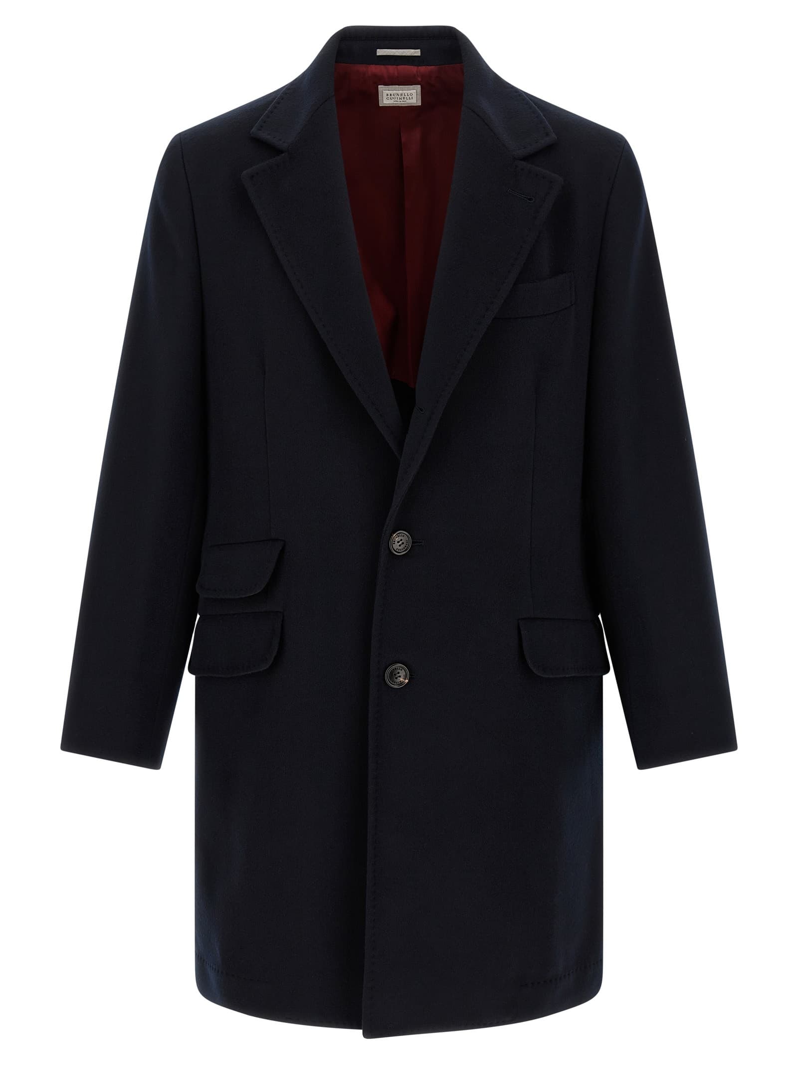 Brunello Cucinelli Wool beaver coat