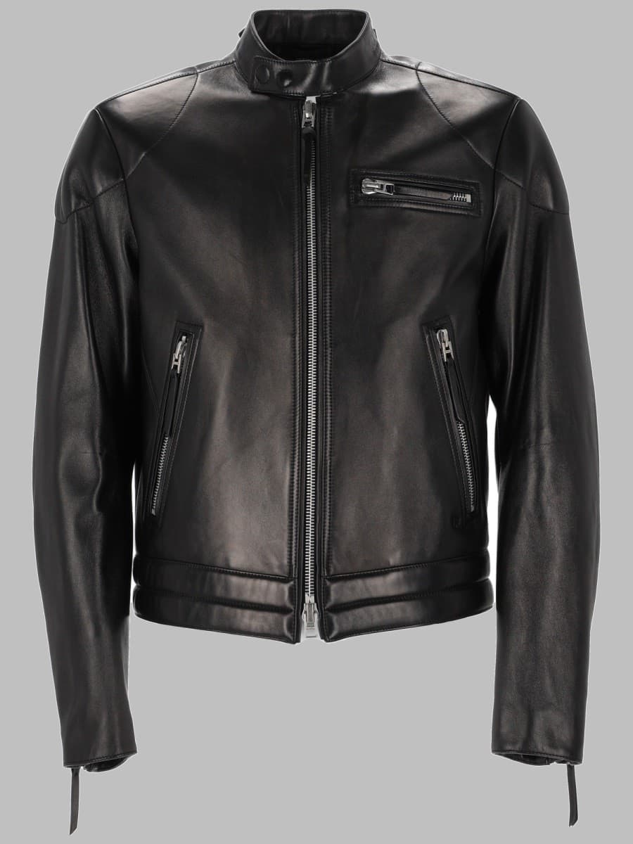 Tom Ford Giacca Da Motociclista in Nappa Fiore