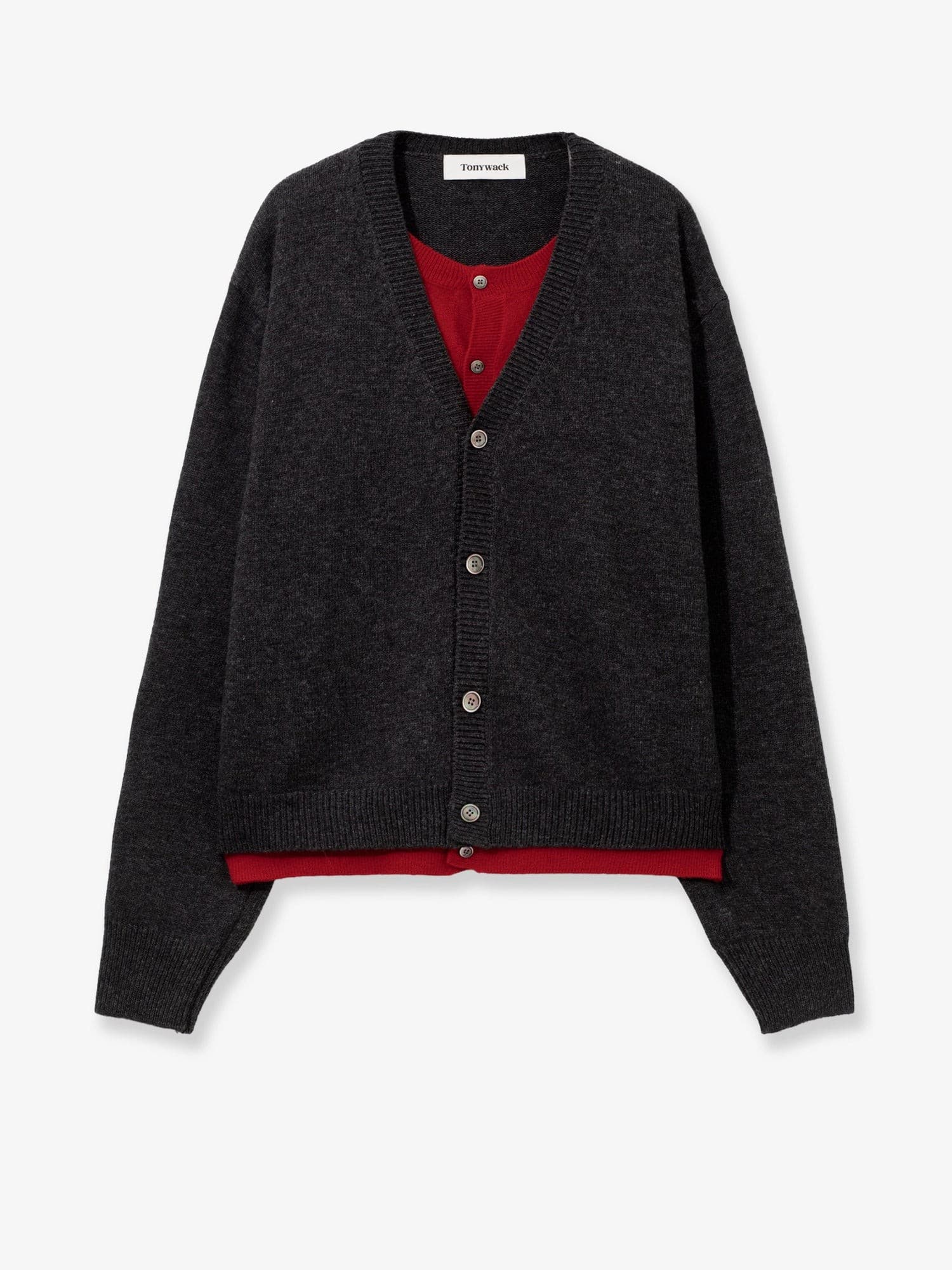 Tonywack Layered wool blend cardigan