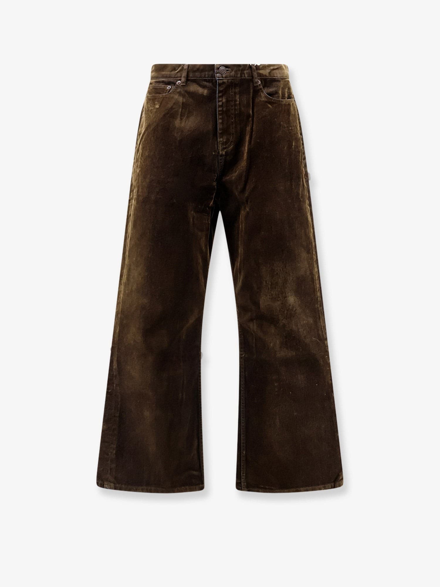 Tonywack Flocked cotton jeans