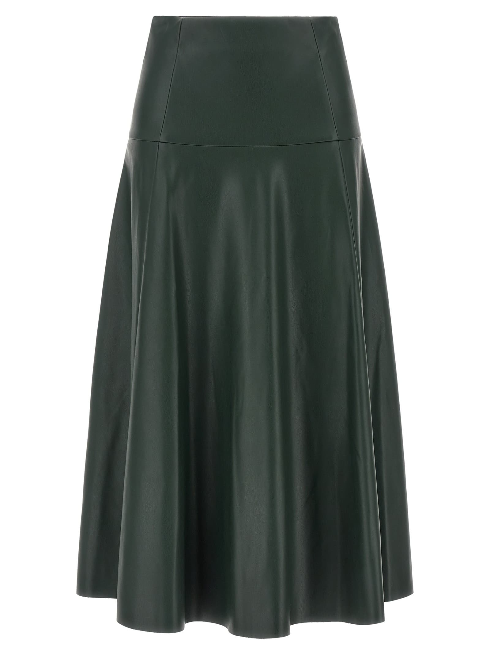 Nude Eco-leather skirt