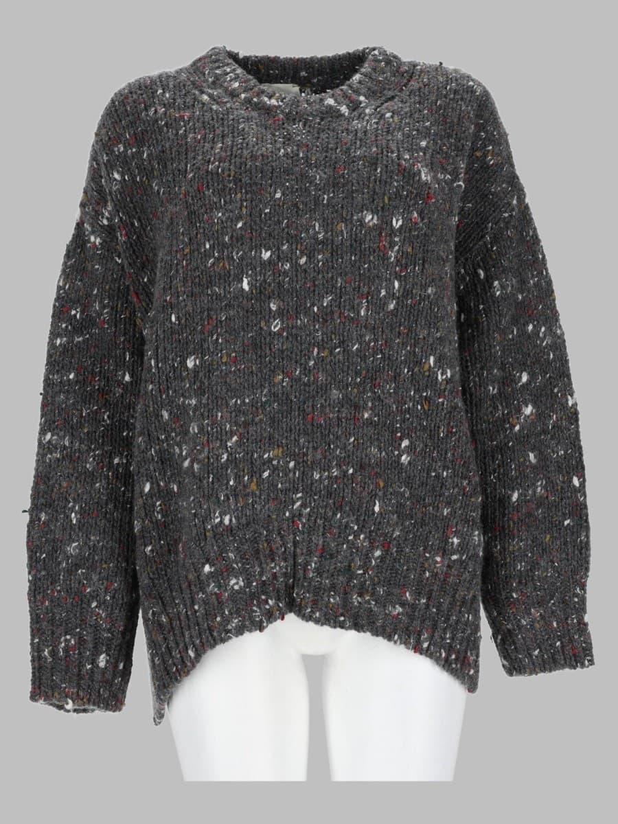 Alysi Maglia Girocollo in Tweed