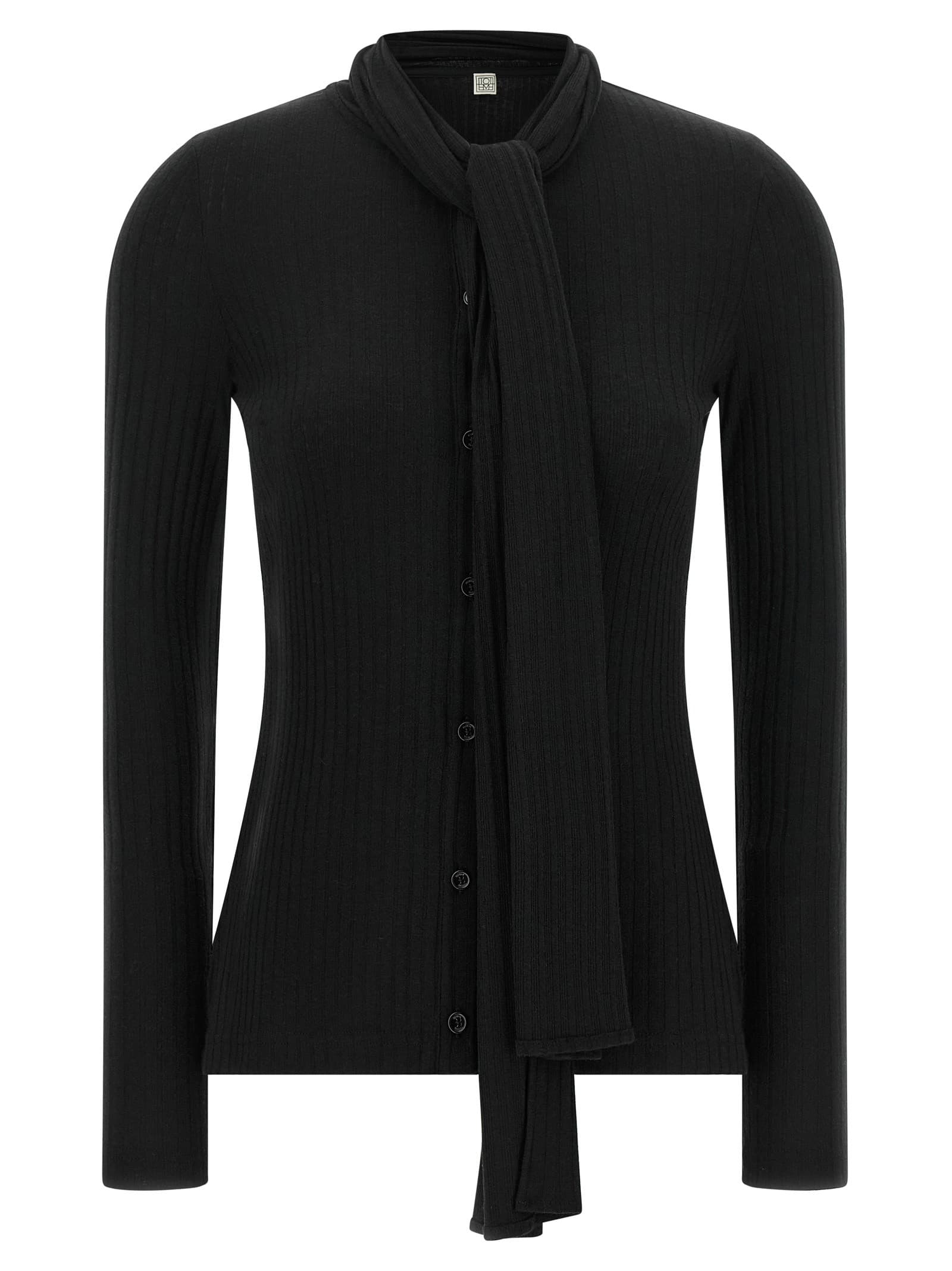Toteme Lavallière neck cardigan
