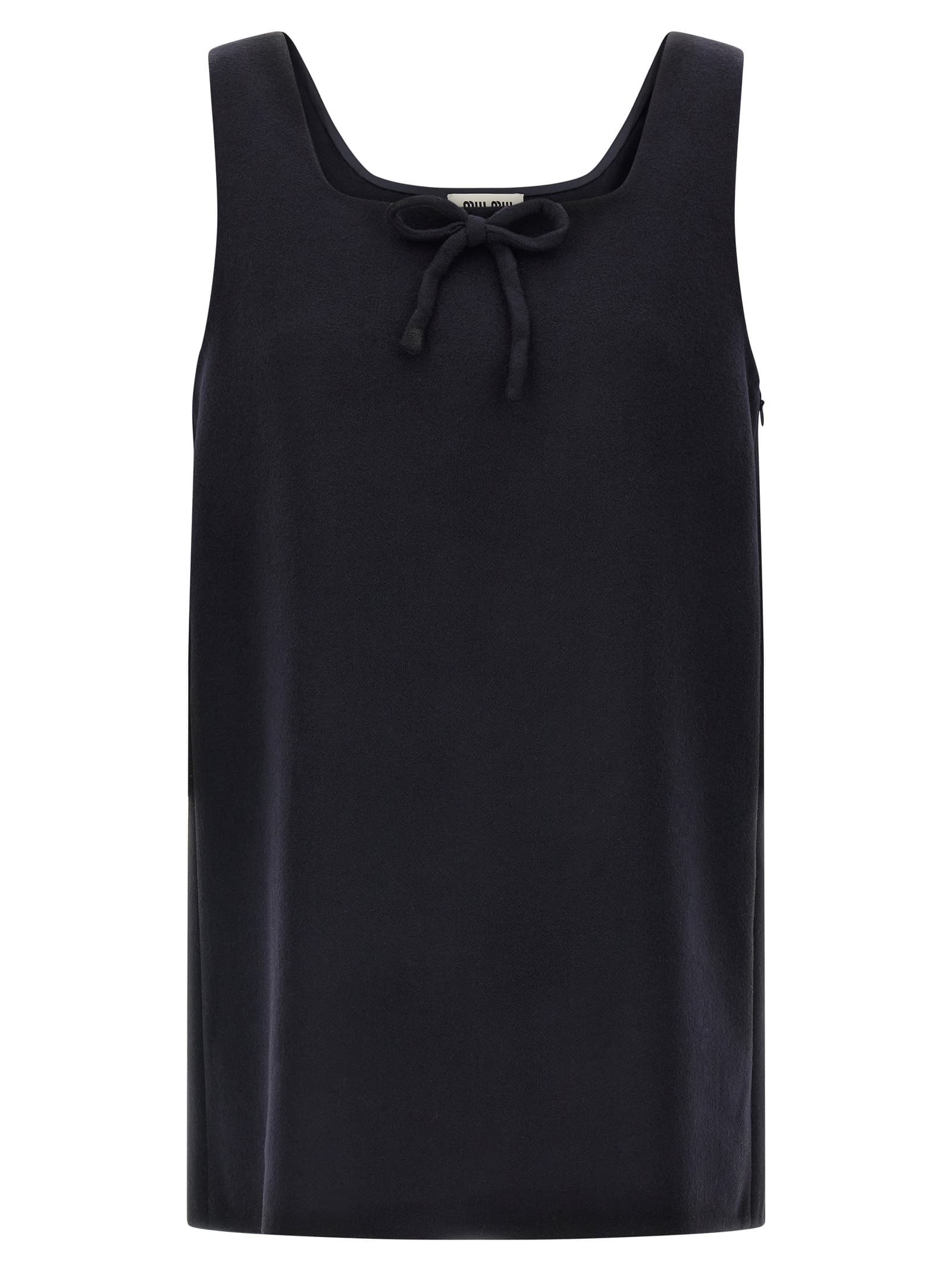 Miu Miu 'Waxed Double Wool' dress
