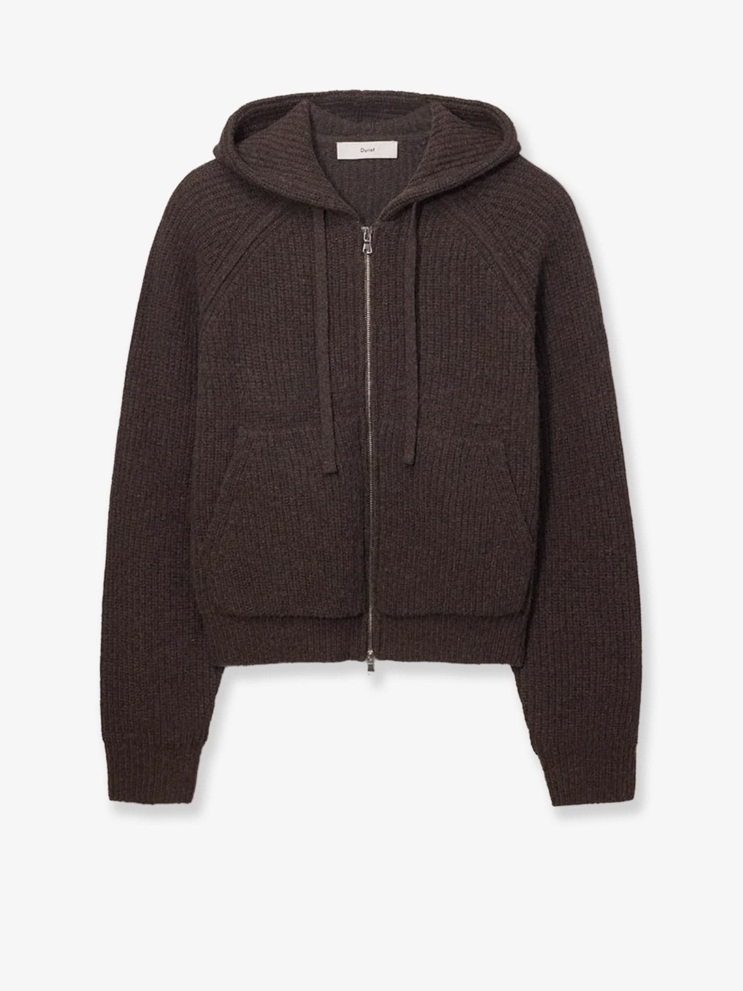 Dunst Unisex wool blend hooded cardigan