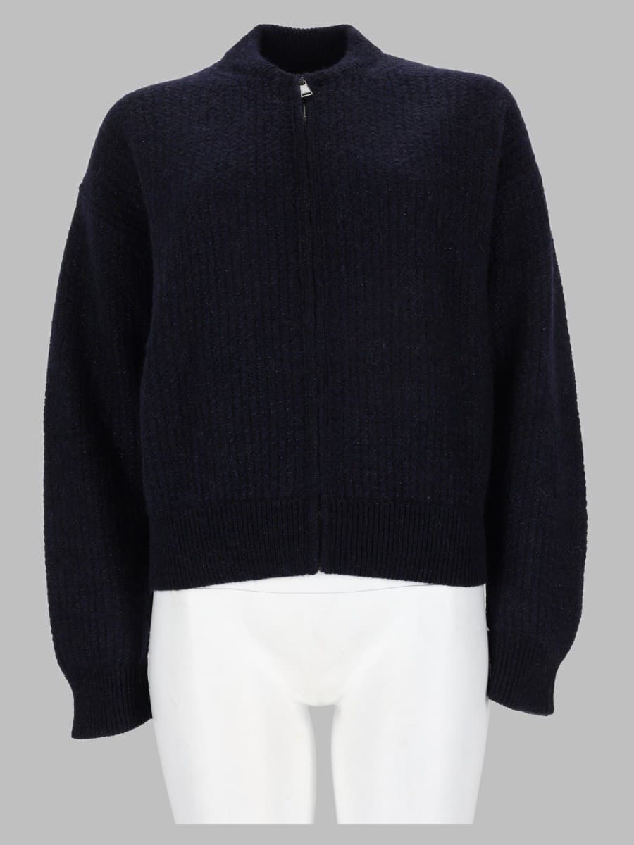 Fabiana Filippi Maglia in Misto Lana e Cotone con Zip