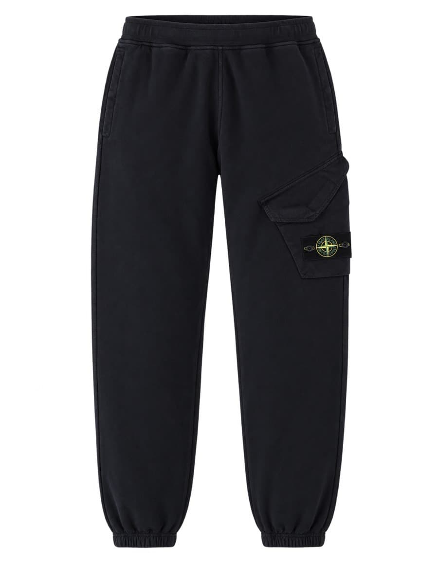 Stone Island Pantalone In Felpa Di Cotone