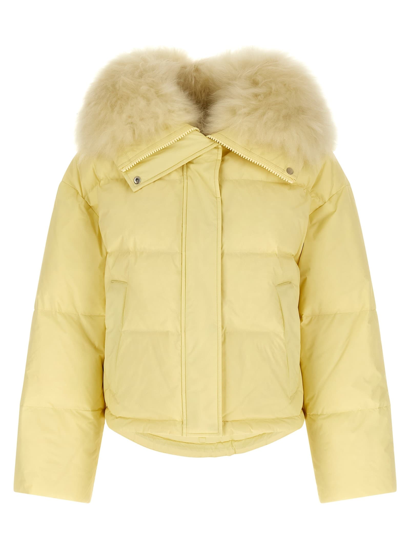 Army Yves Salomon Fur insert down jacket