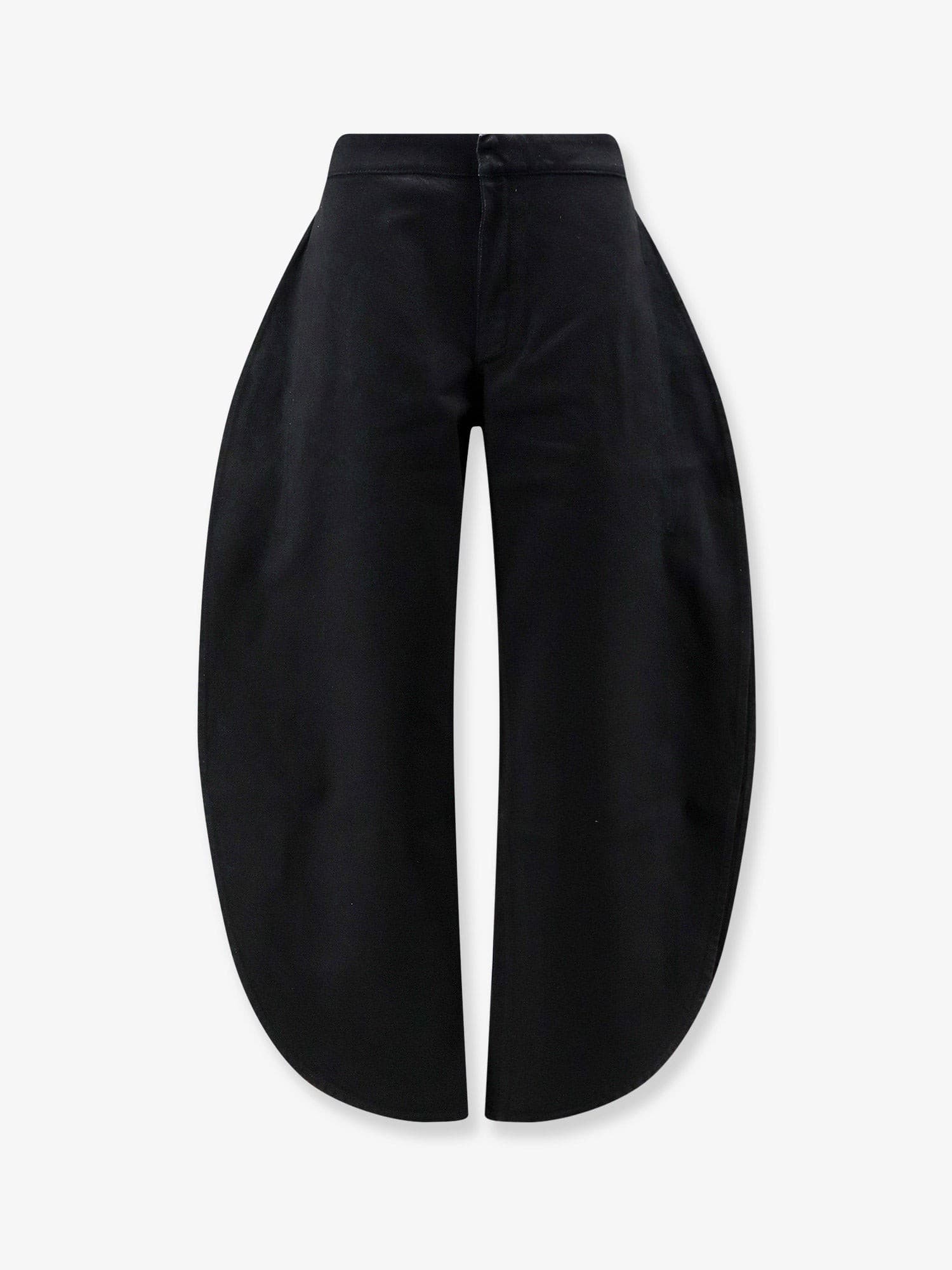Alaia Petal trousers in black denim