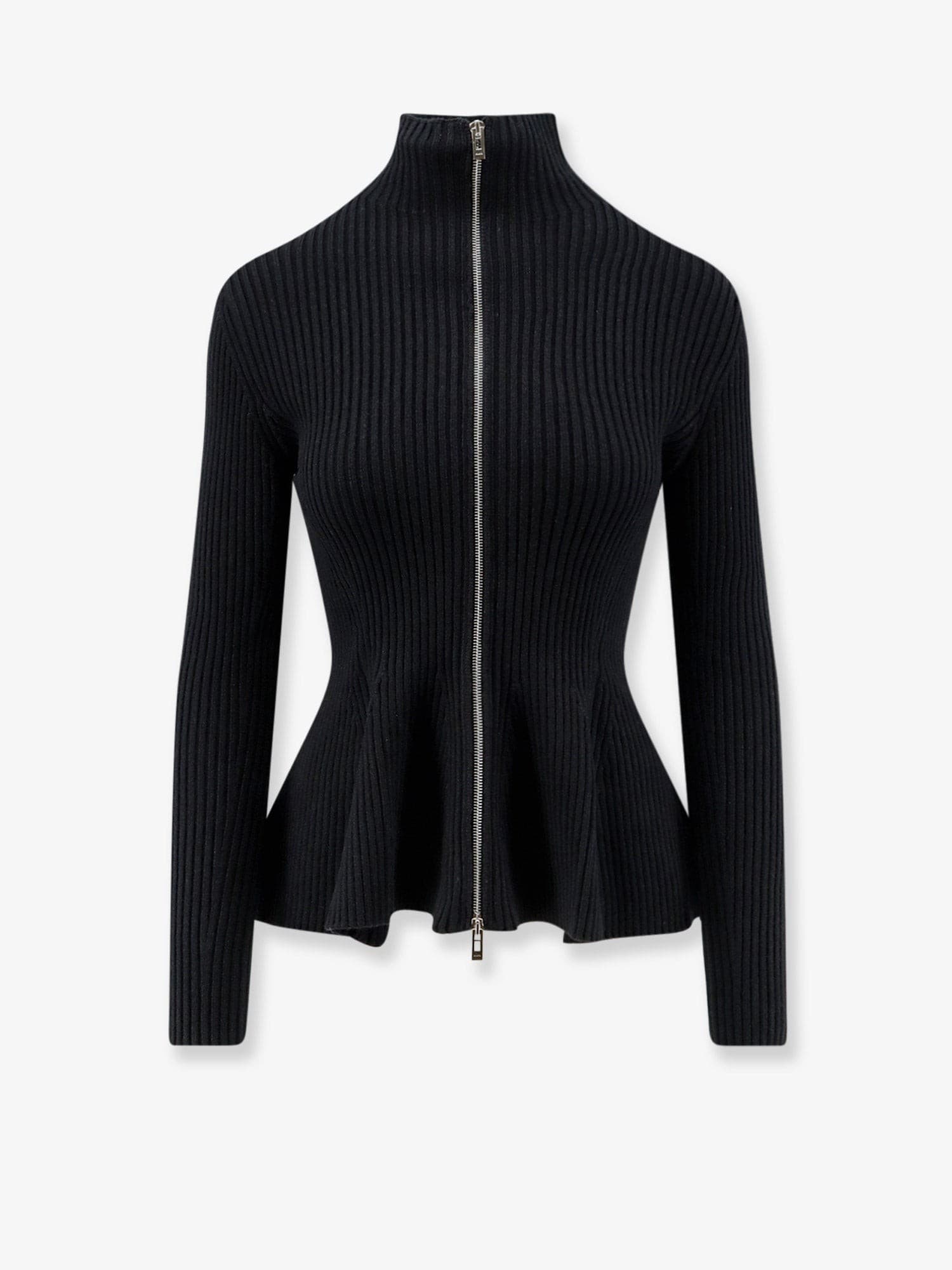 Alaia Wool blend sweater with ribbed pattern