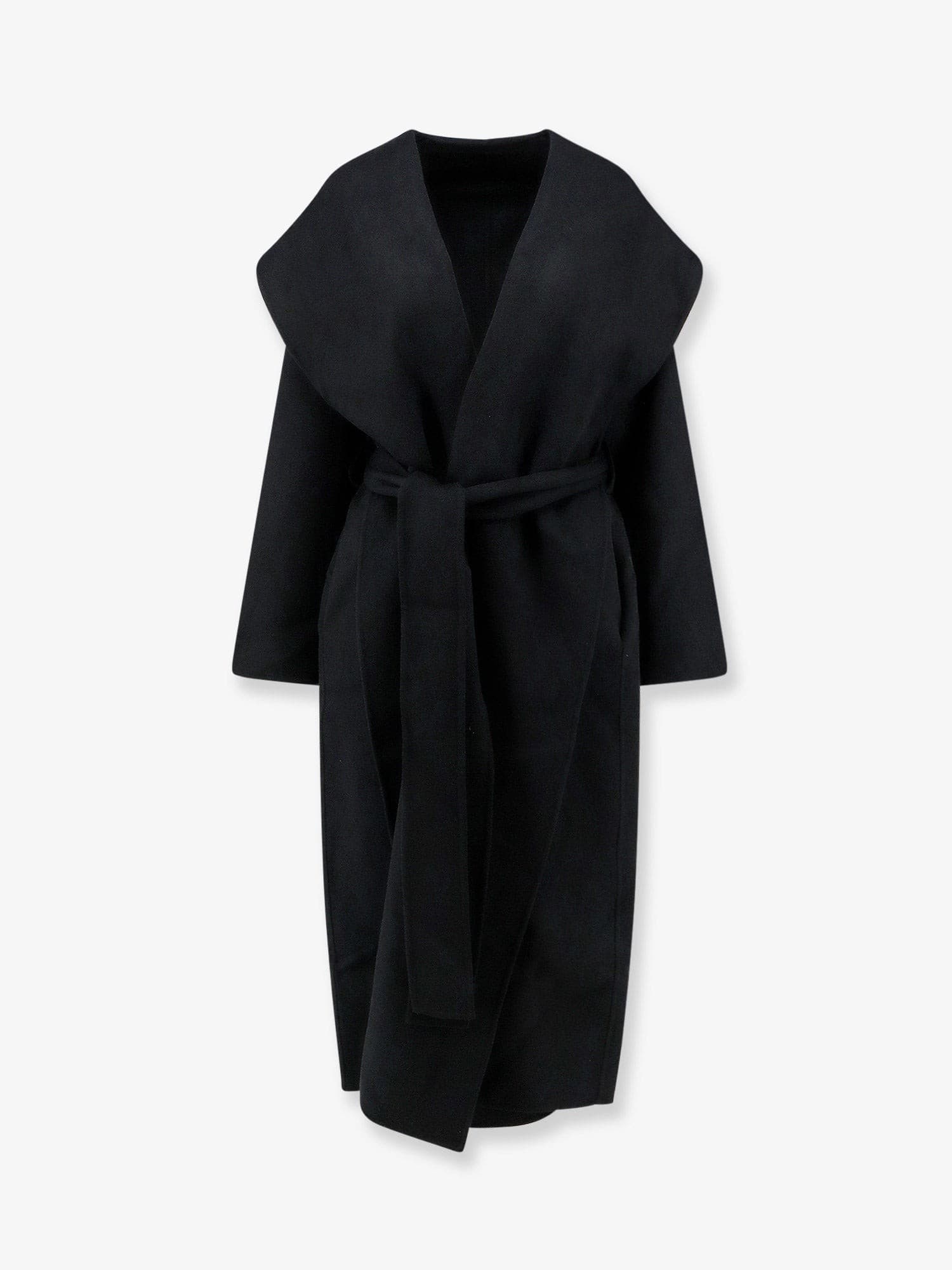 Toteme Hooded belted wool coat