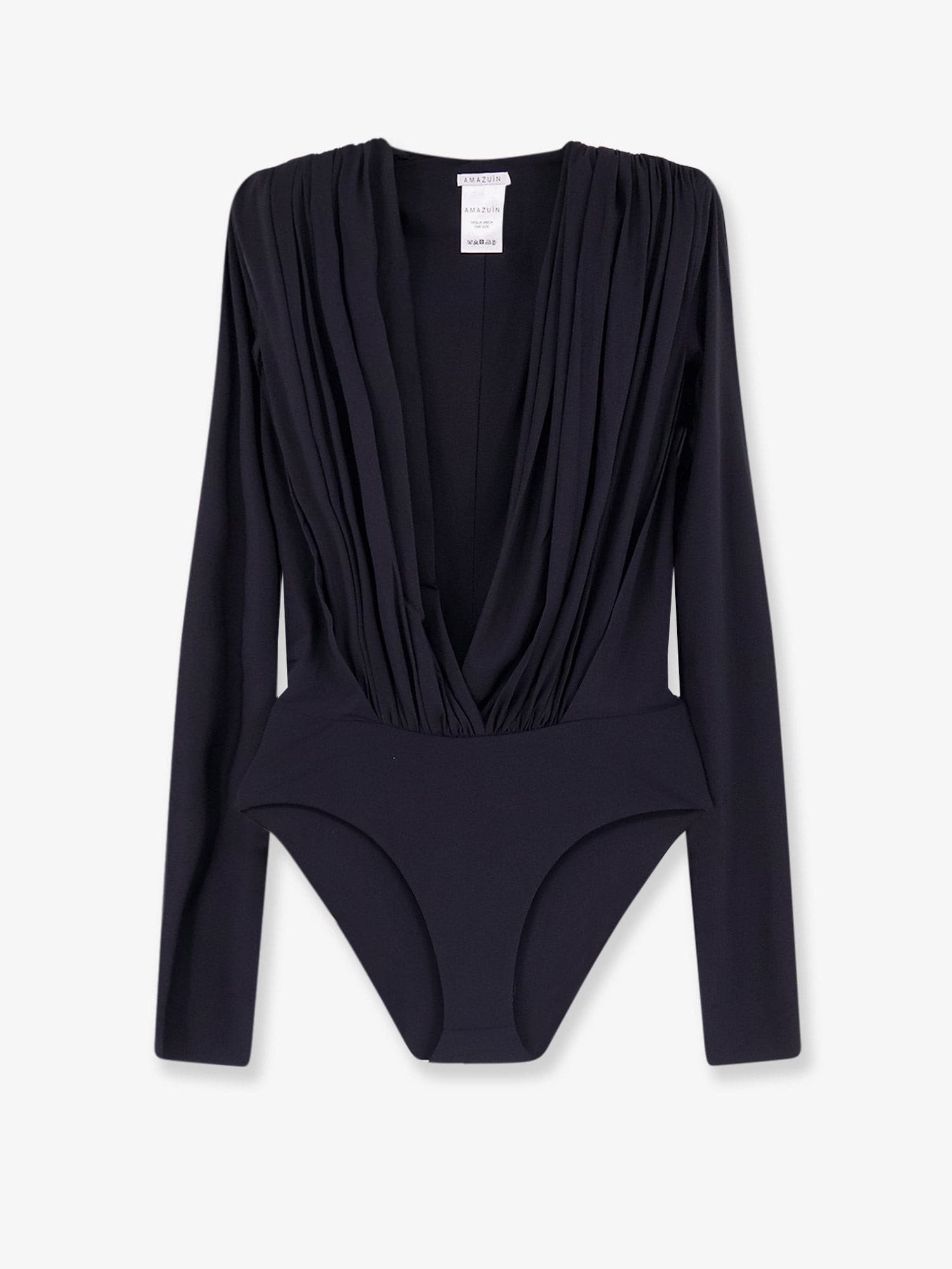 Amazuìn Rasha Sheer stretch jersey bodysuit