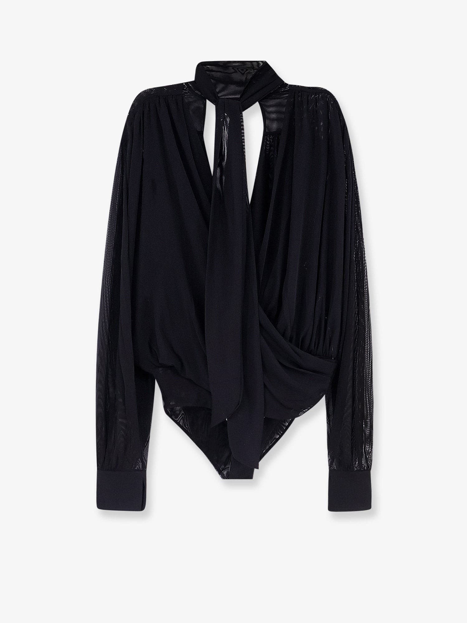Amazuìn Keila Sheer Stretch tulle bodysuit